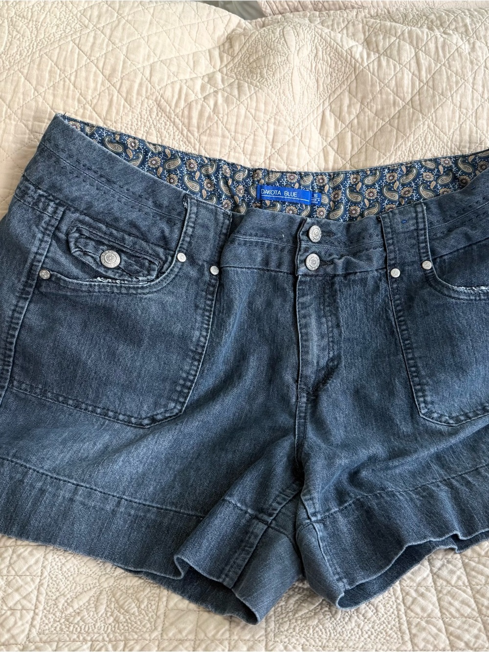 Dakota Blue Women's Dark Blue Jean Shorts